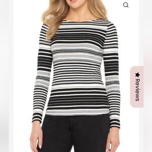 Striped Ribbed Long Sleeve